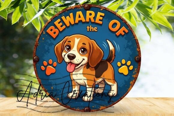 Beware of the Dog Door Sign, Wreath Png