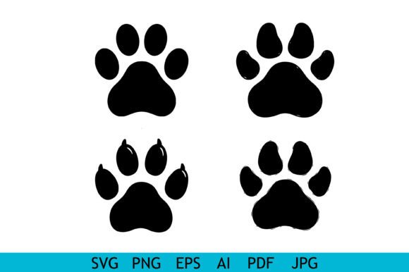 Black Paw Print Icon Set Review