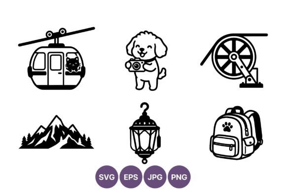 Black White Animal Nature Icons