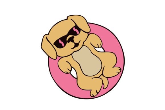 Chilled Dog Sunbathing