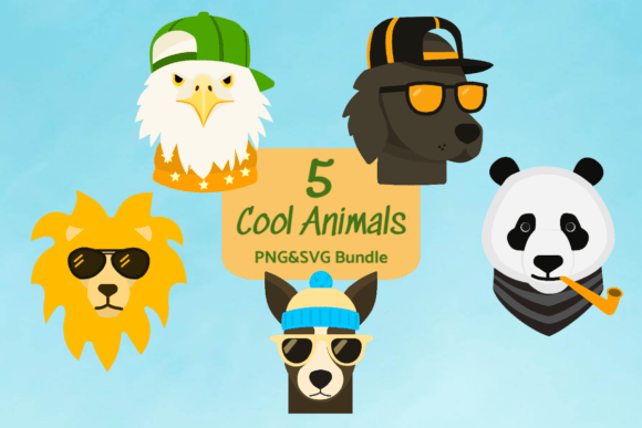 Cool Animal Portraits Clipart Review