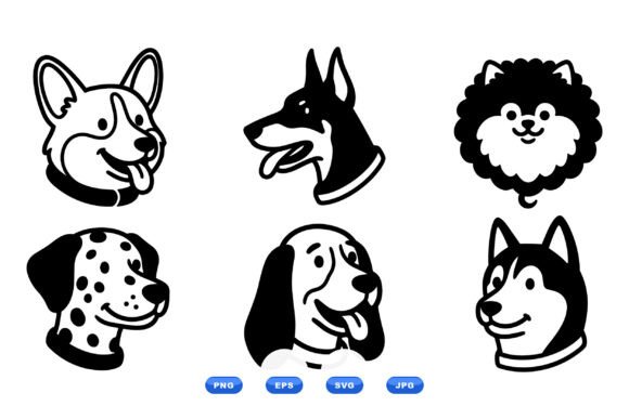 Cute Dog Head Clipart Pack Review