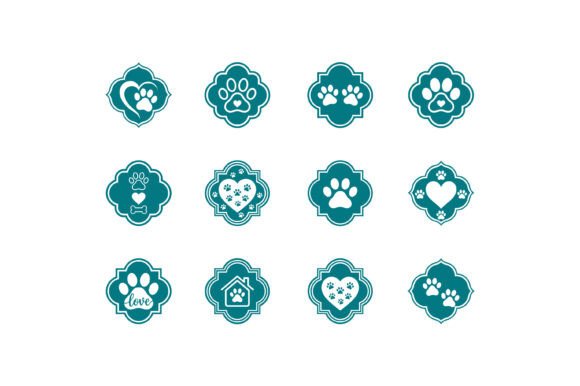 Cute Pet Paw Badge Collection