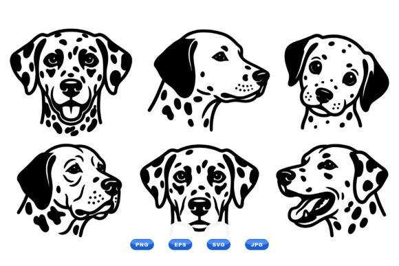 Dalmatian Dog Head Clipart