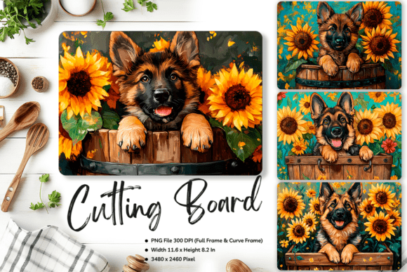 Dog Cutting Board Animal Glass Board_25