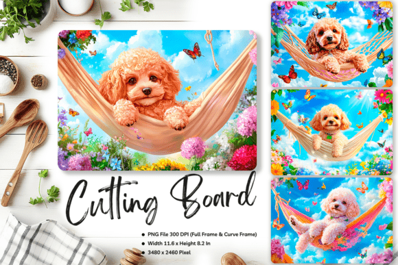 Dog Cutting Board Animal Glass Board_28