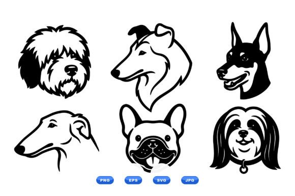 Dog Head Mascot Clipart Set Review