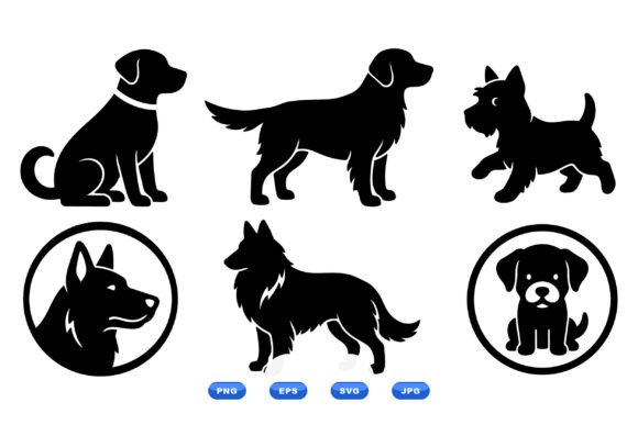 Dog Silhouette Clipart Pack Review