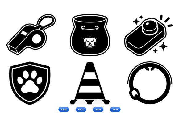 Dog Training Icon Clipart Pack