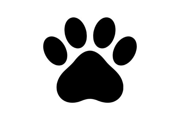 Minimalist Black Paw Print