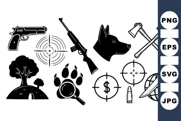 Outdoor Survival Adventure Icons