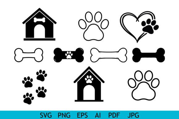 Pet Care Dog Icon Set