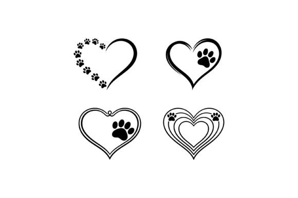 Pet Paw Heart Love Collection