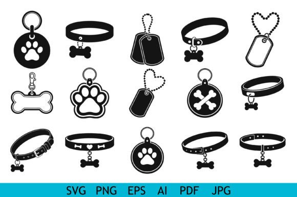 Pet Tag Collar Icon Collection Review