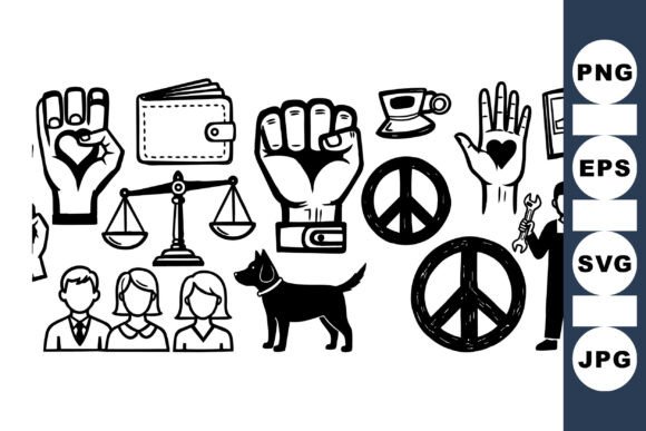 Social Justice Vector Icon Set