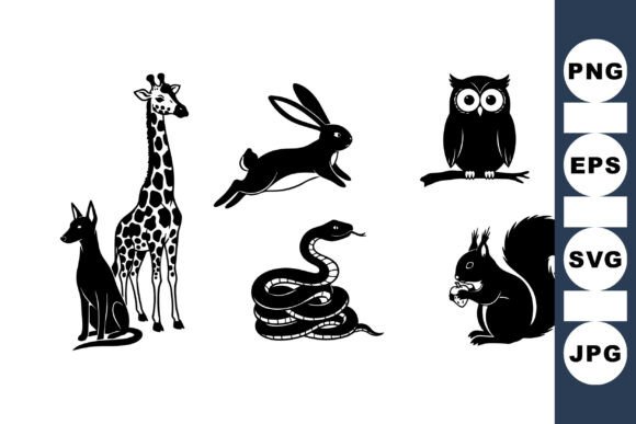 Wild Animal Silhouette SVG Pack