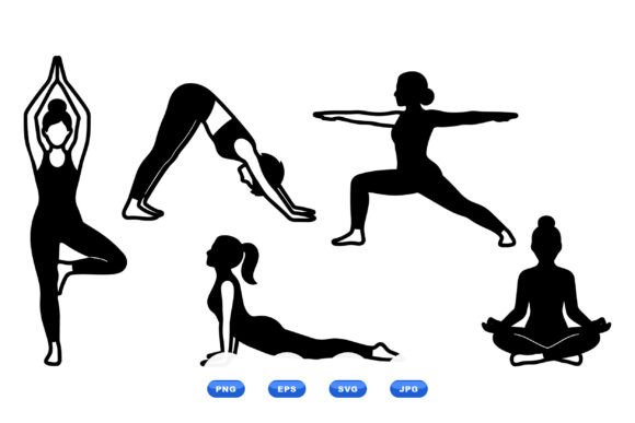 Yoga Pose Silhouette Pack Review